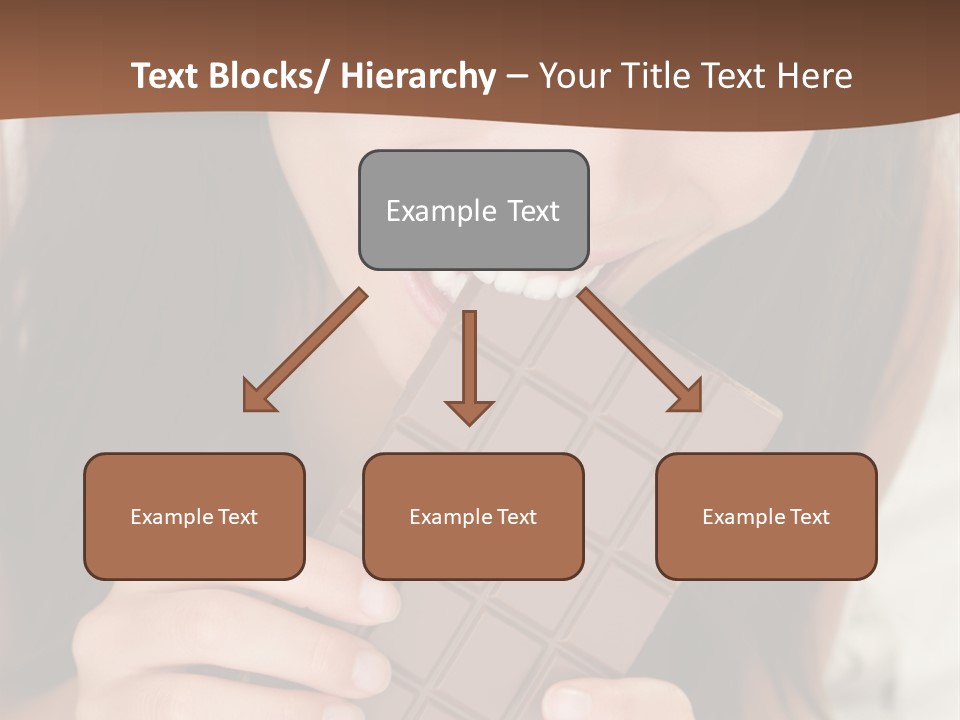 Girl Closeup Chocolat PowerPoint Template