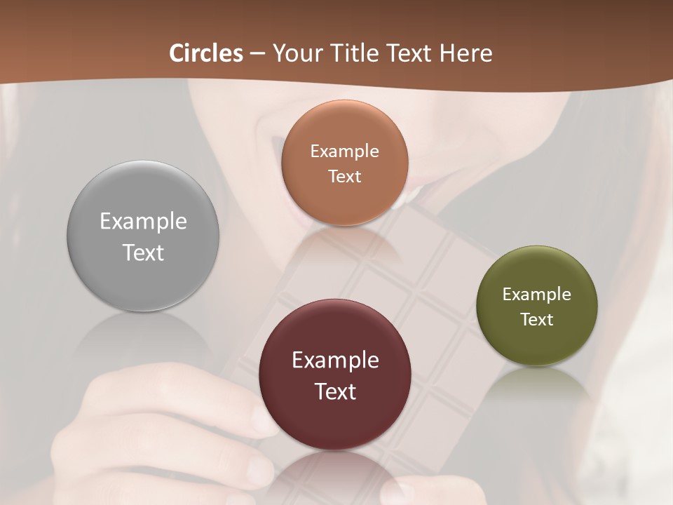 Girl Closeup Chocolat PowerPoint Template