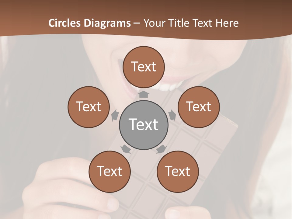 Girl Closeup Chocolat PowerPoint Template