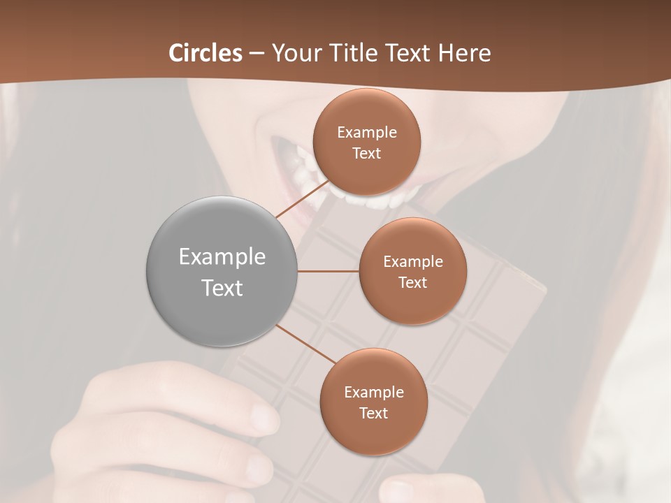 Girl Closeup Chocolat PowerPoint Template