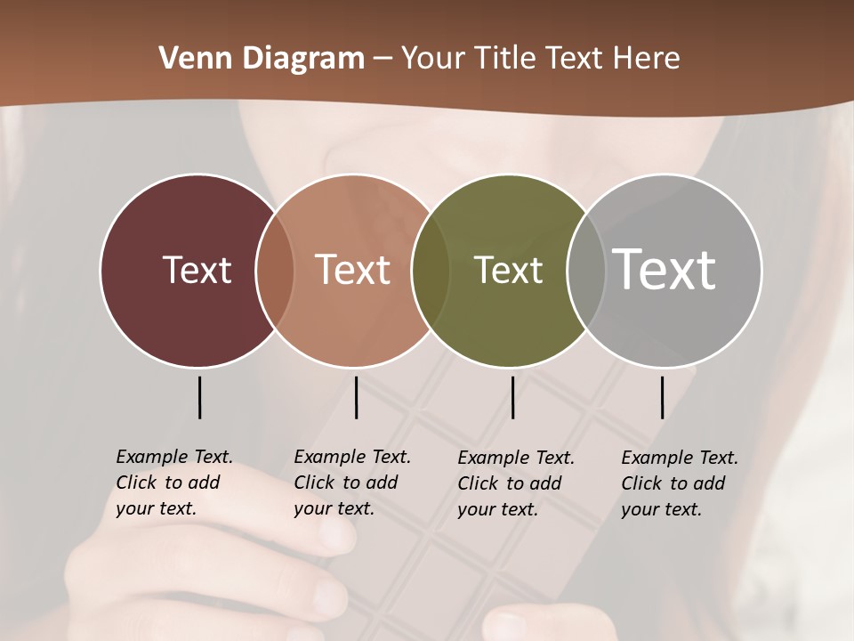 Girl Closeup Chocolat PowerPoint Template