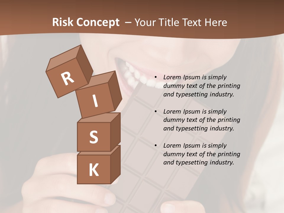 Girl Closeup Chocolat PowerPoint Template