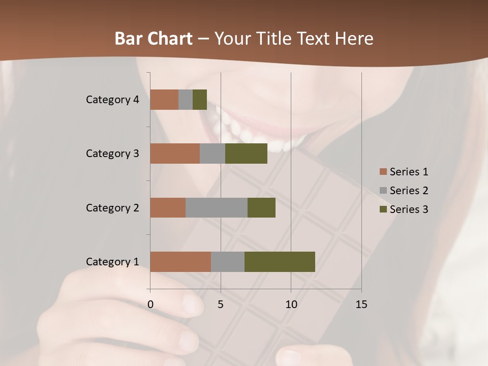Girl Closeup Chocolat PowerPoint Template