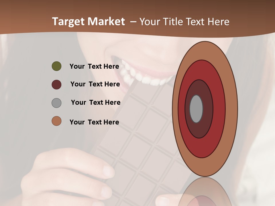 Girl Closeup Chocolat PowerPoint Template