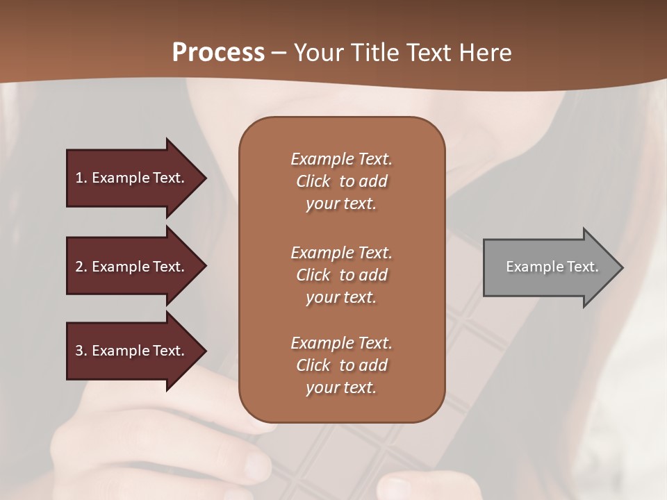 Girl Closeup Chocolat PowerPoint Template