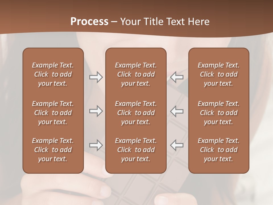 Girl Closeup Chocolat PowerPoint Template