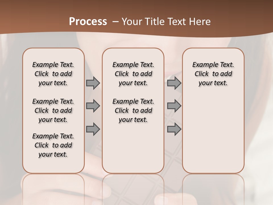 Girl Closeup Chocolat PowerPoint Template