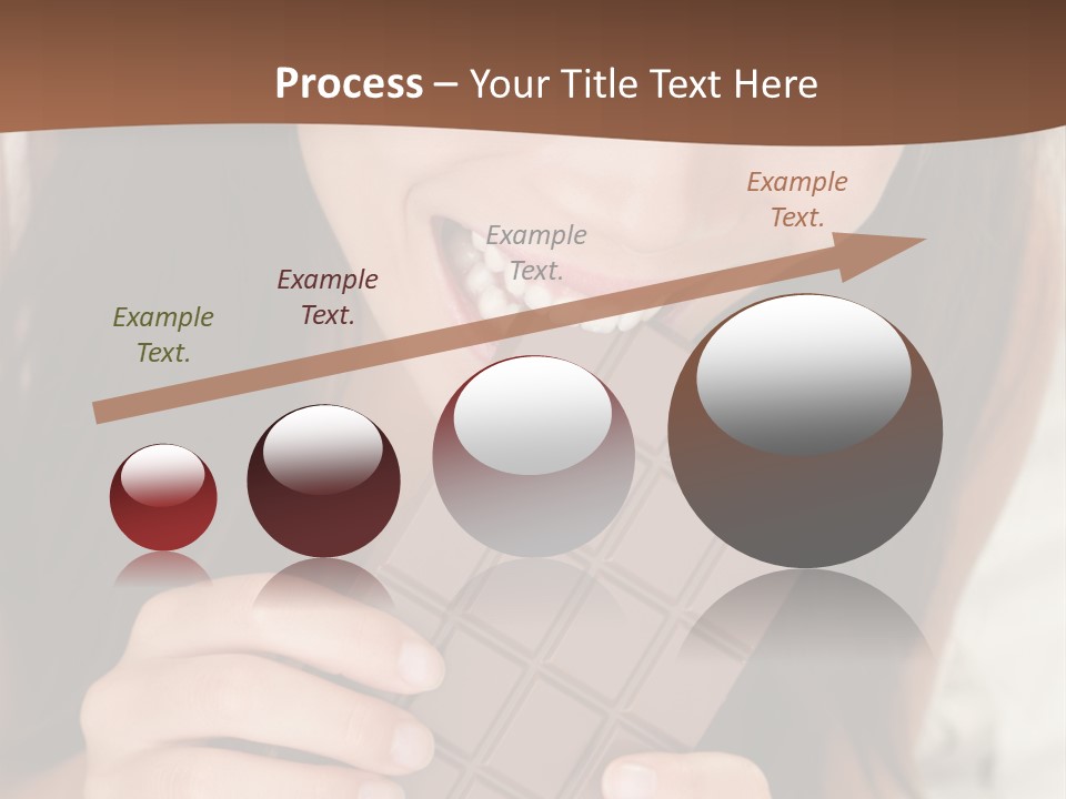 Girl Closeup Chocolat PowerPoint Template
