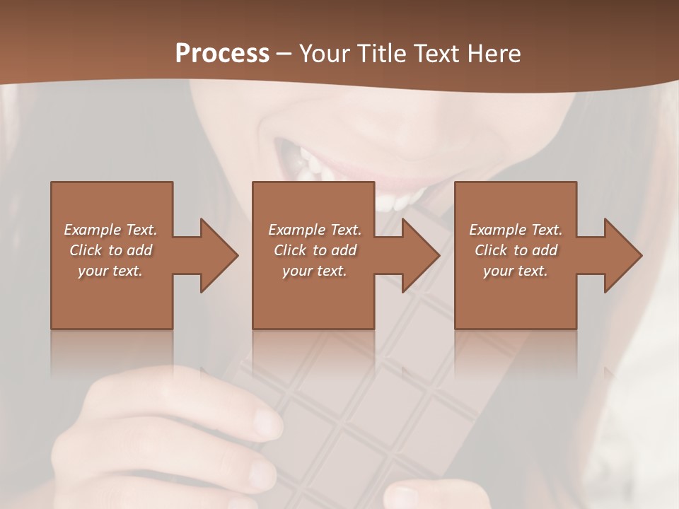 Girl Closeup Chocolat PowerPoint Template