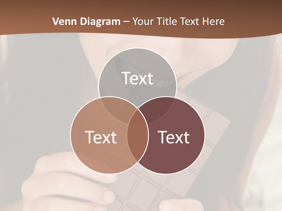 Girl Closeup Chocolat PowerPoint Template