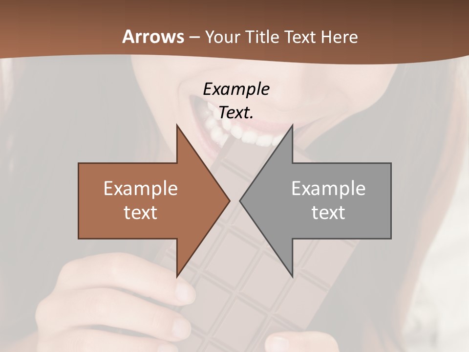 Girl Closeup Chocolat PowerPoint Template