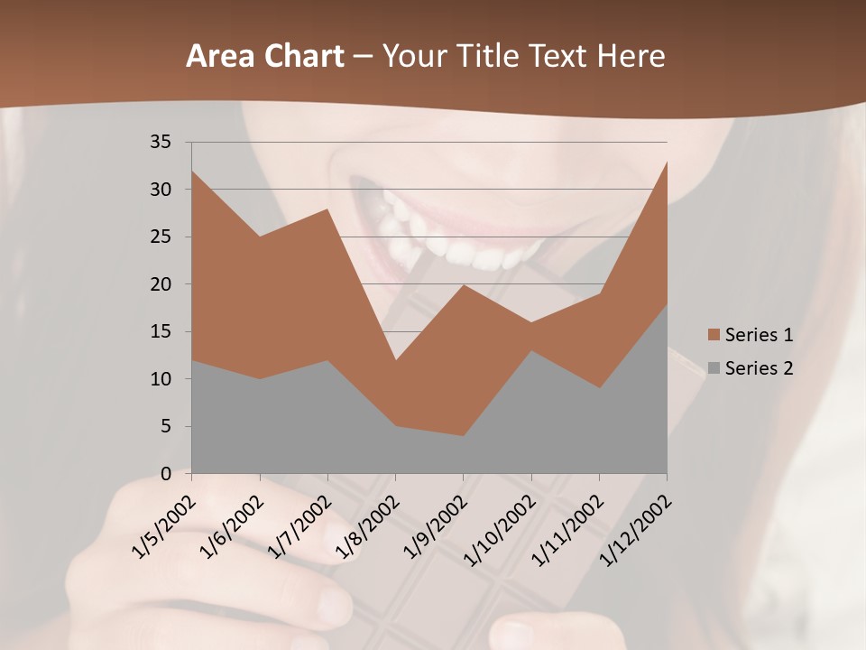 Girl Closeup Chocolat PowerPoint Template