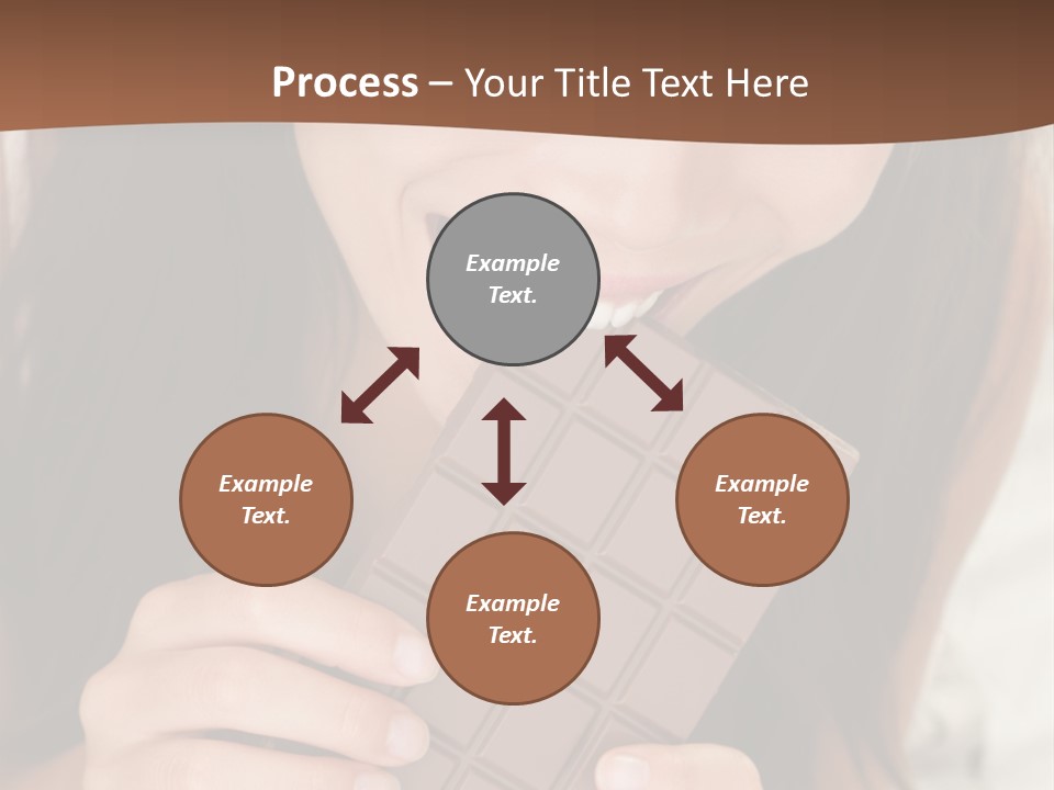 Girl Closeup Chocolat PowerPoint Template