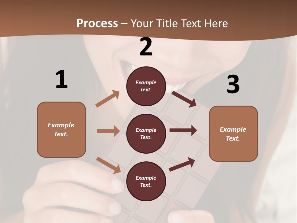 Girl Closeup Chocolat PowerPoint Template