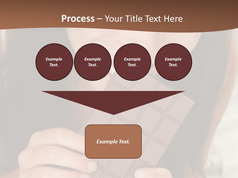 Girl Closeup Chocolat PowerPoint Template