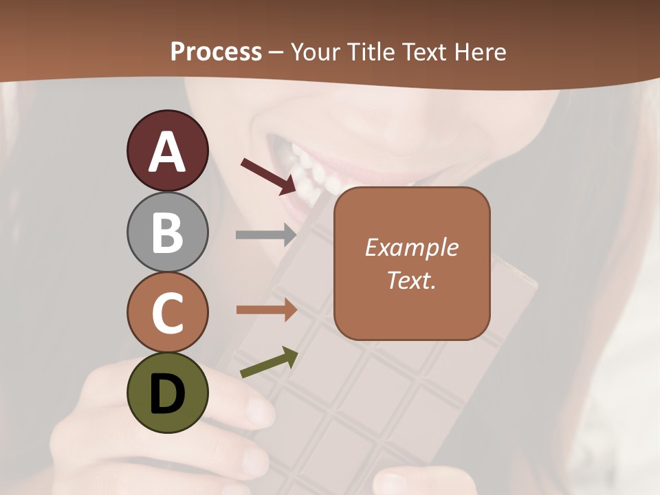 Girl Closeup Chocolat PowerPoint Template