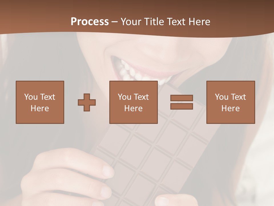 Girl Closeup Chocolat PowerPoint Template