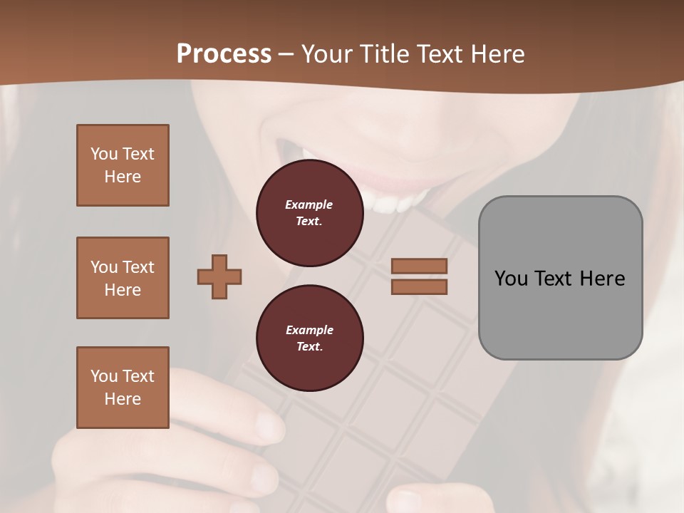 Girl Closeup Chocolat PowerPoint Template