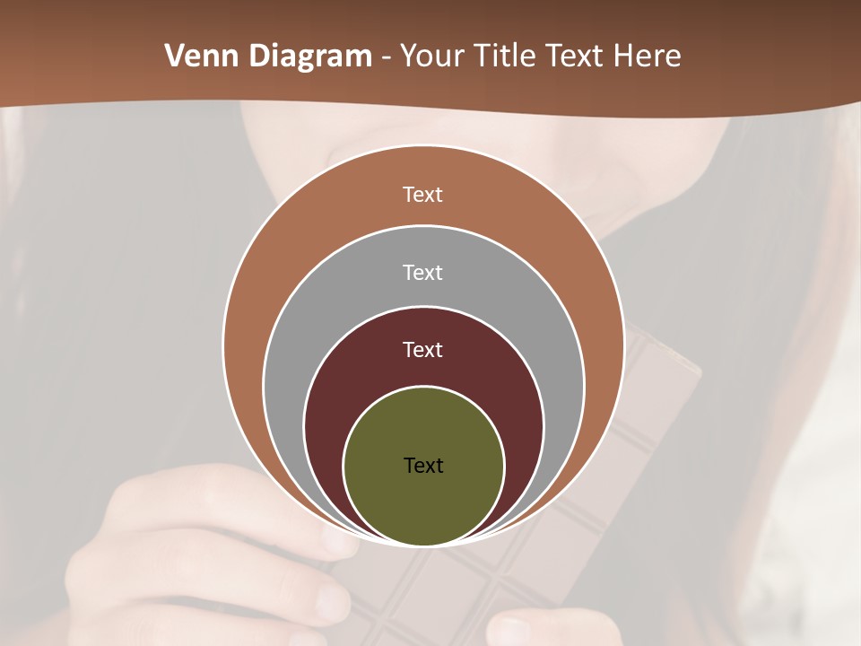Girl Closeup Chocolat PowerPoint Template