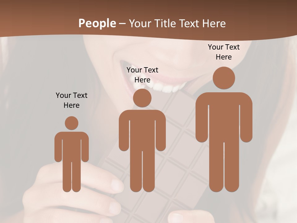 Girl Closeup Chocolat PowerPoint Template