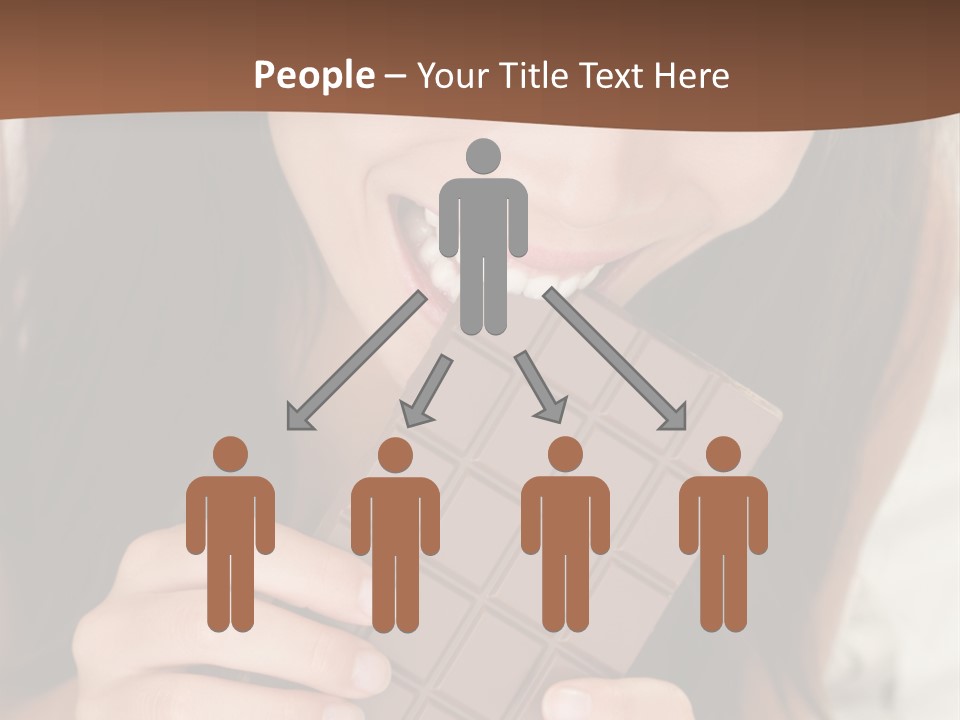 Girl Closeup Chocolat PowerPoint Template