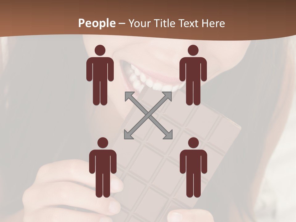Girl Closeup Chocolat PowerPoint Template