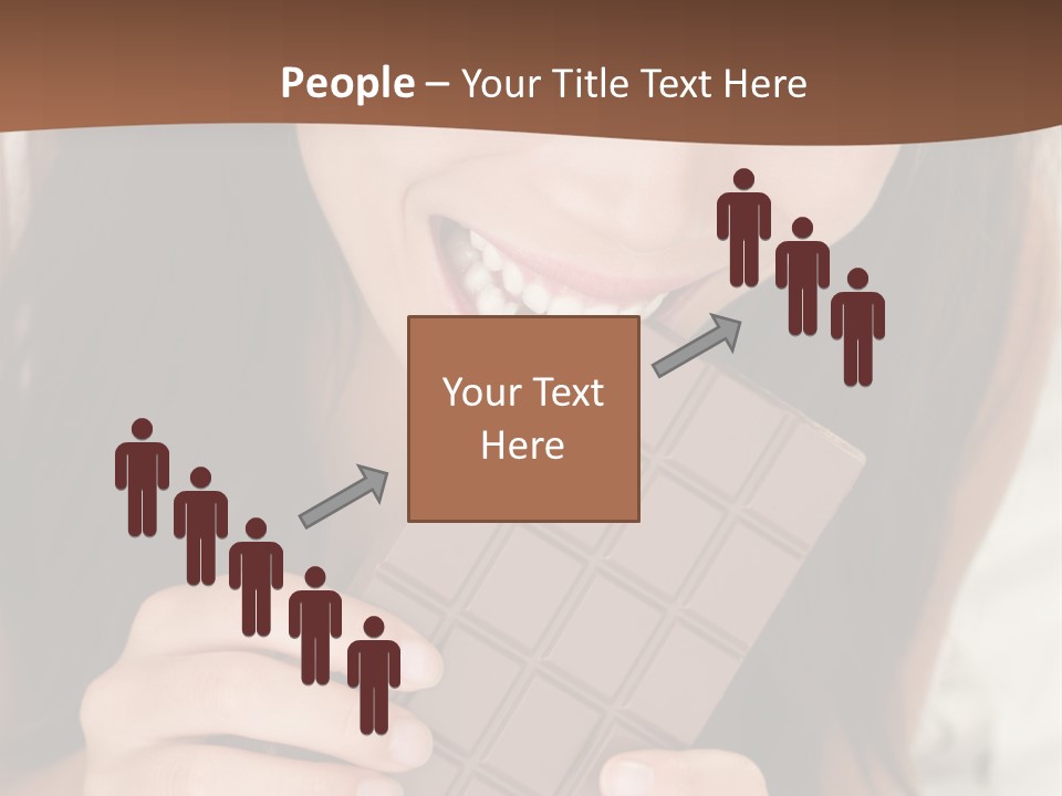 Girl Closeup Chocolat PowerPoint Template