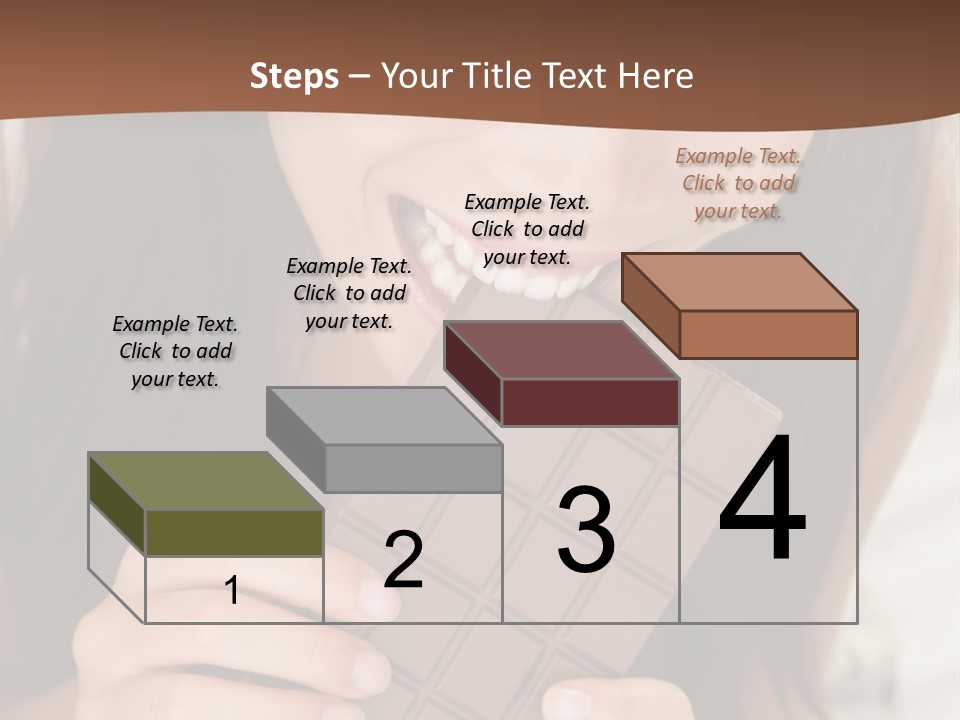 Girl Closeup Chocolat PowerPoint Template