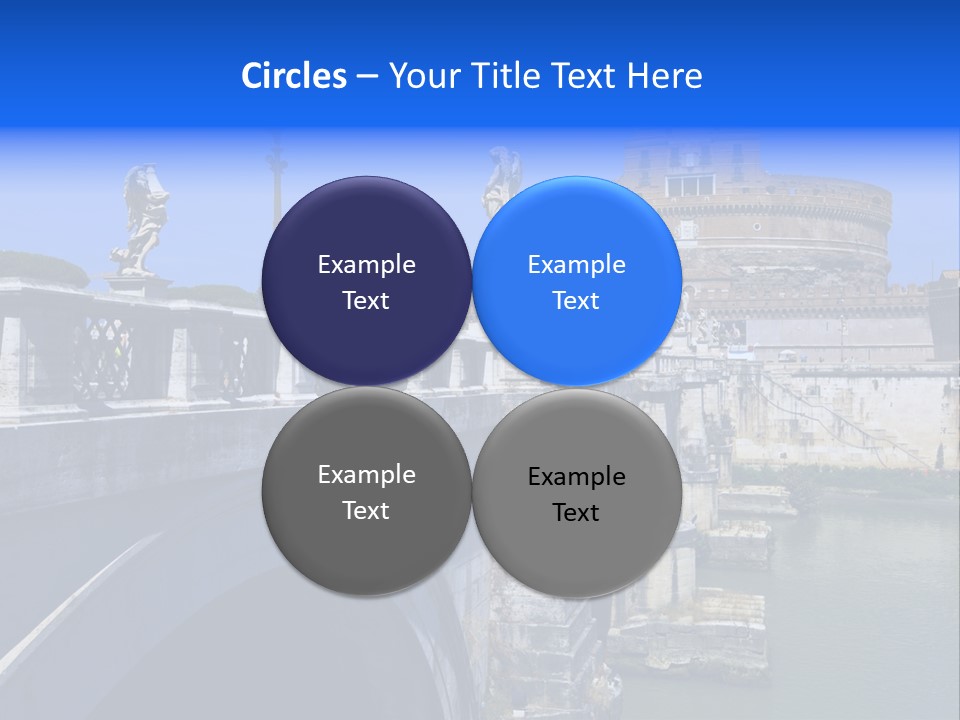Ancient Monument Statue PowerPoint Template