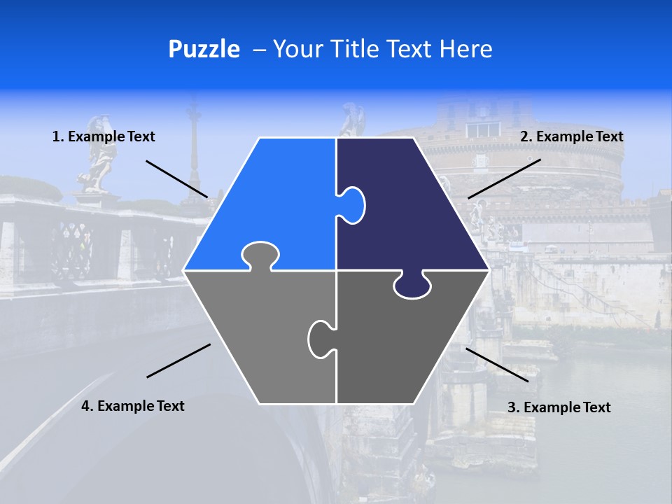 Ancient Monument Statue PowerPoint Template