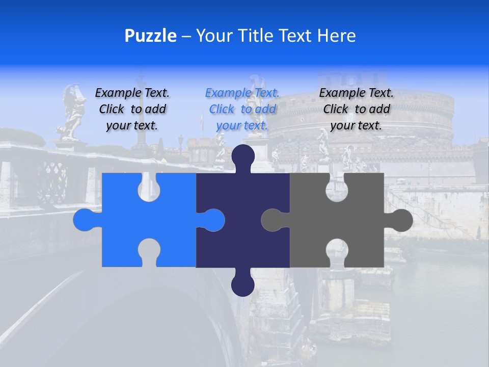 Ancient Monument Statue PowerPoint Template