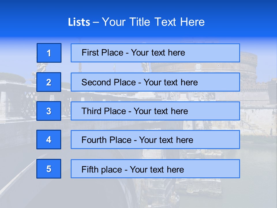 Ancient Monument Statue PowerPoint Template