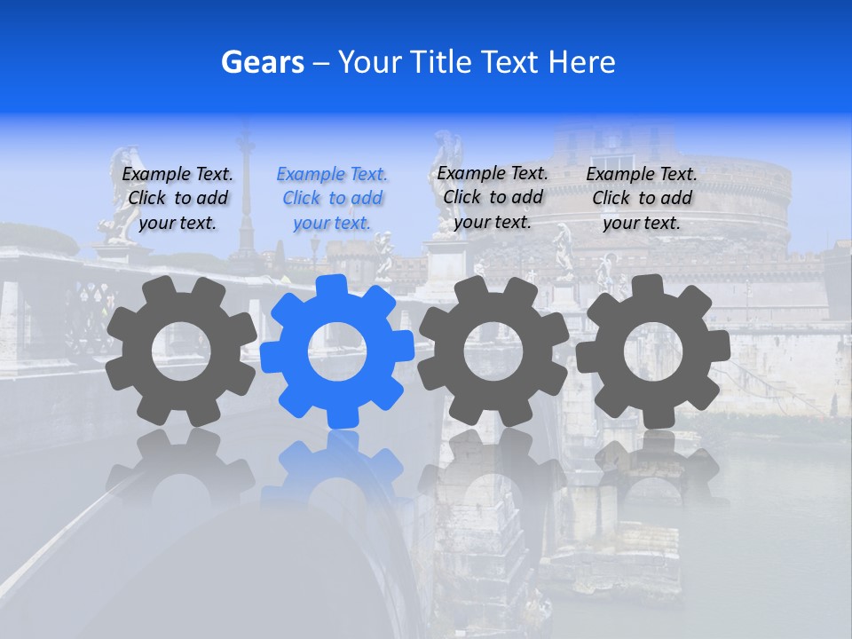 Ancient Monument Statue PowerPoint Template