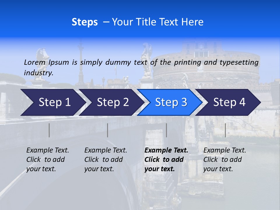 Ancient Monument Statue PowerPoint Template