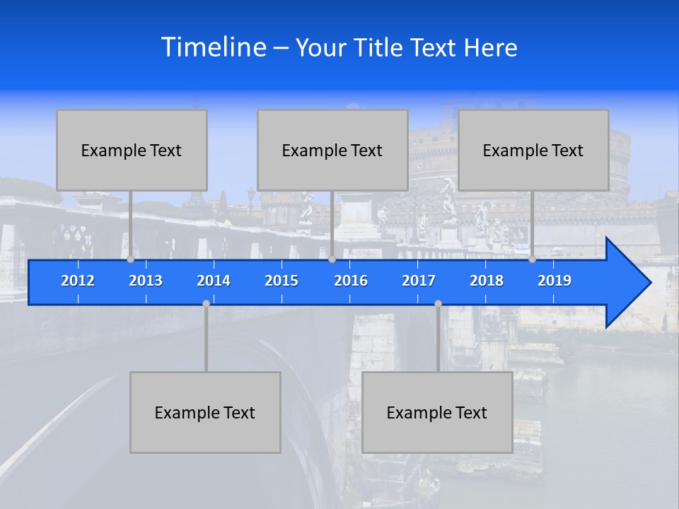 Ancient Monument Statue PowerPoint Template
