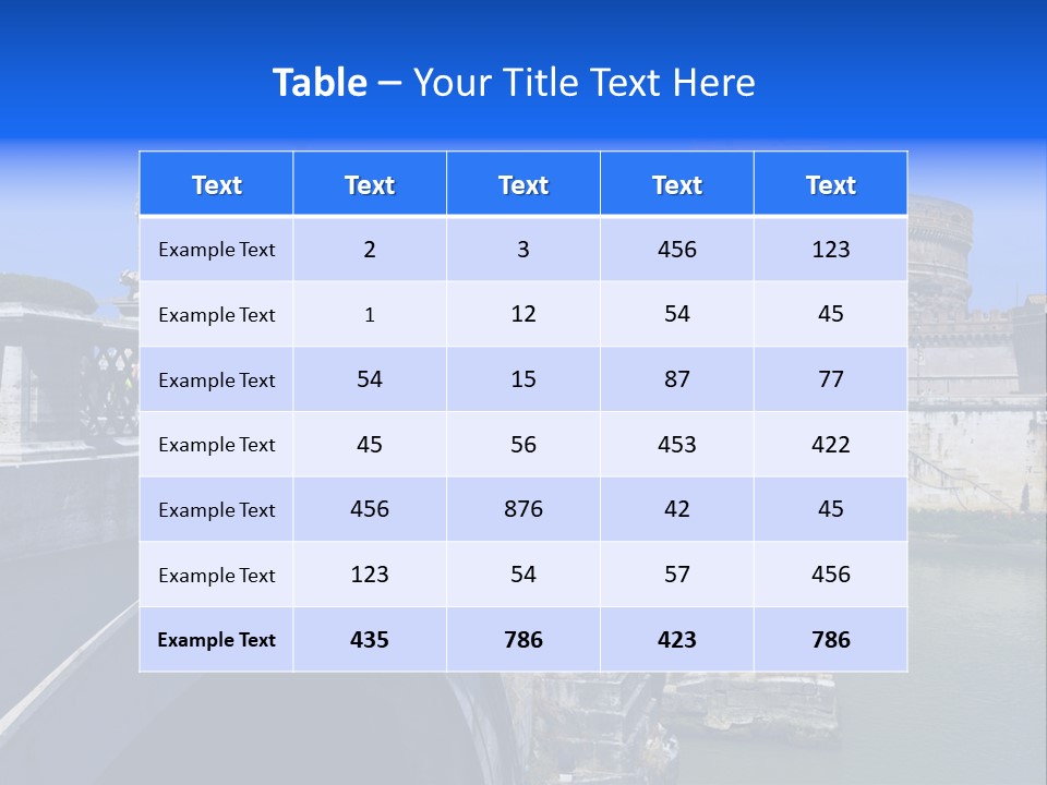 Ancient Monument Statue PowerPoint Template