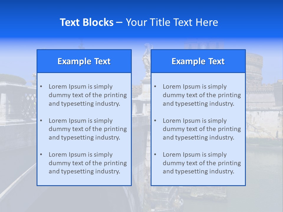 Ancient Monument Statue PowerPoint Template