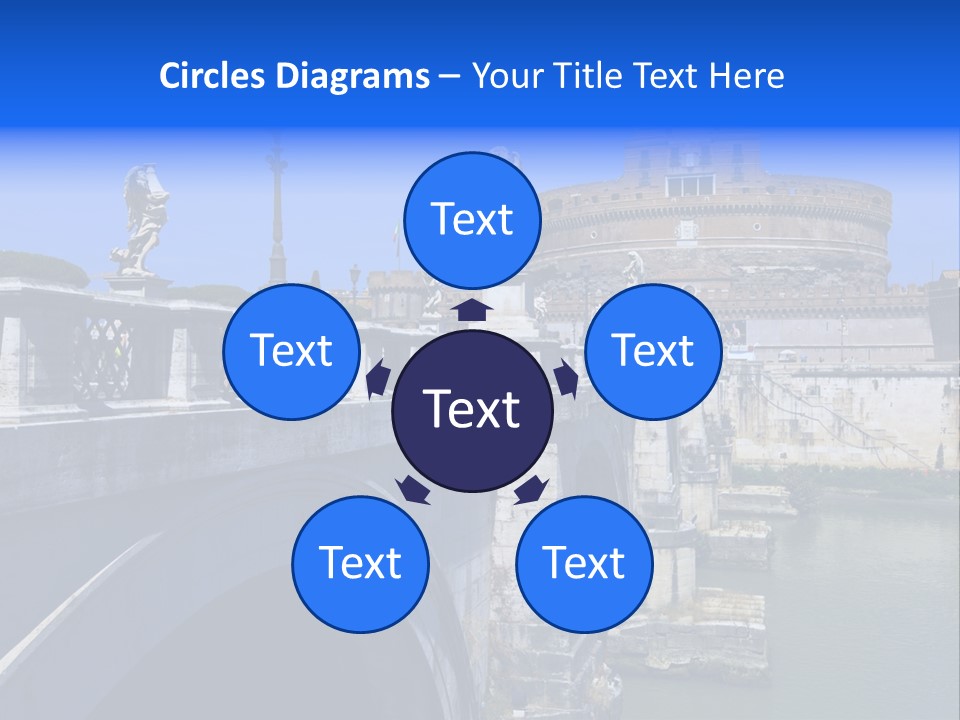 Ancient Monument Statue PowerPoint Template