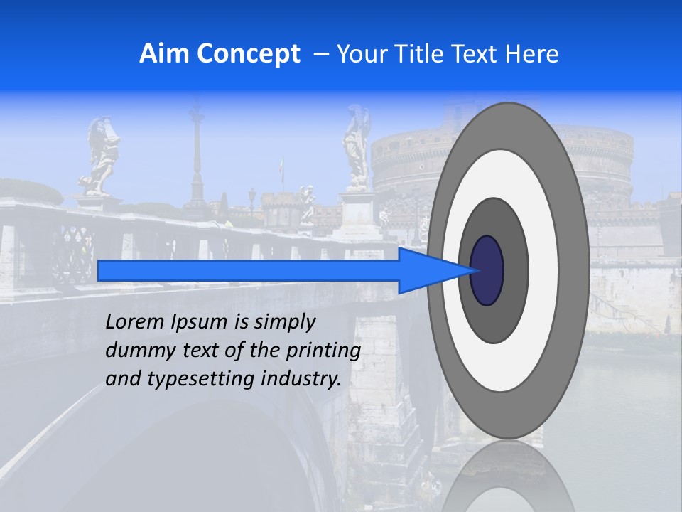 Ancient Monument Statue PowerPoint Template