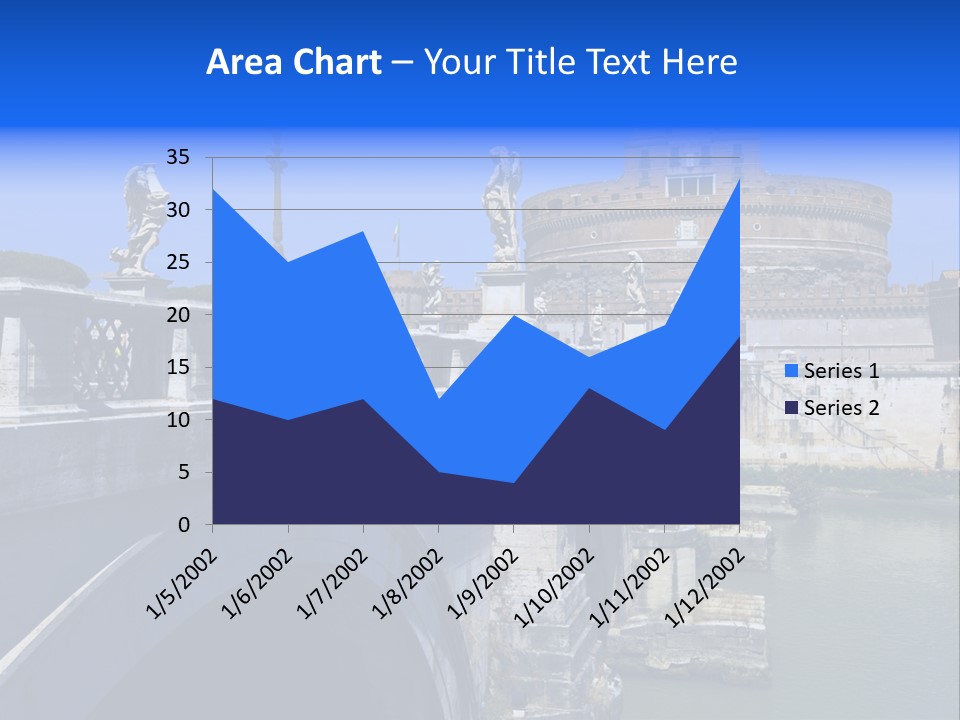 Ancient Monument Statue PowerPoint Template