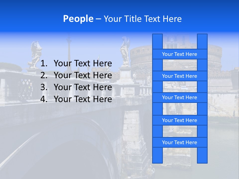 Ancient Monument Statue PowerPoint Template