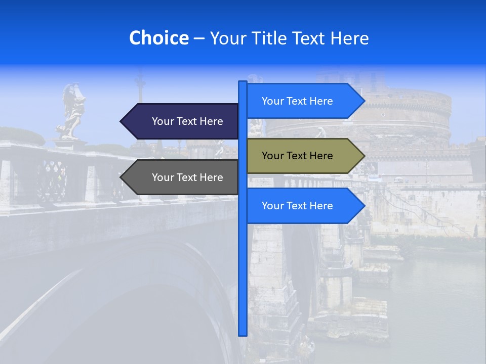 Ancient Monument Statue PowerPoint Template