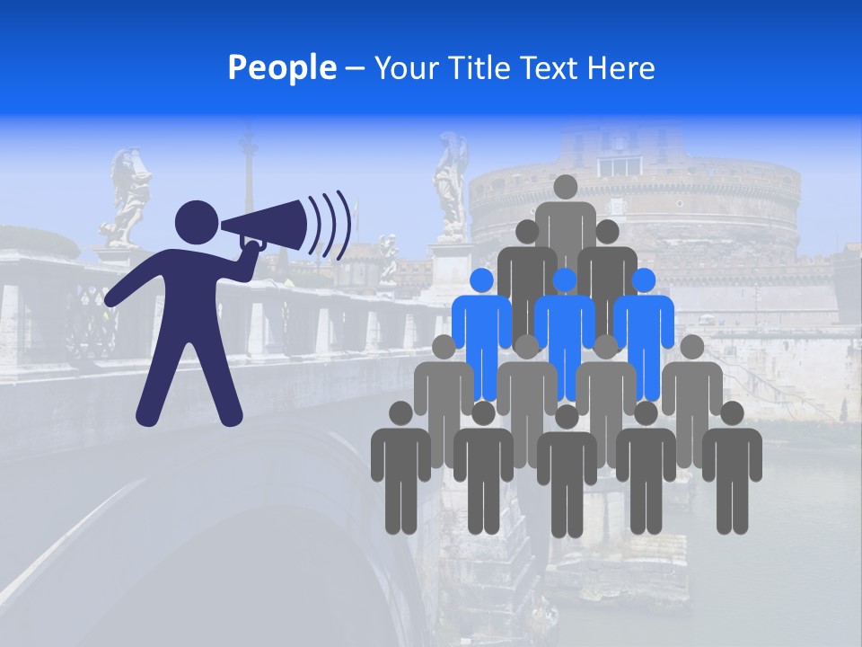 Ancient Monument Statue PowerPoint Template