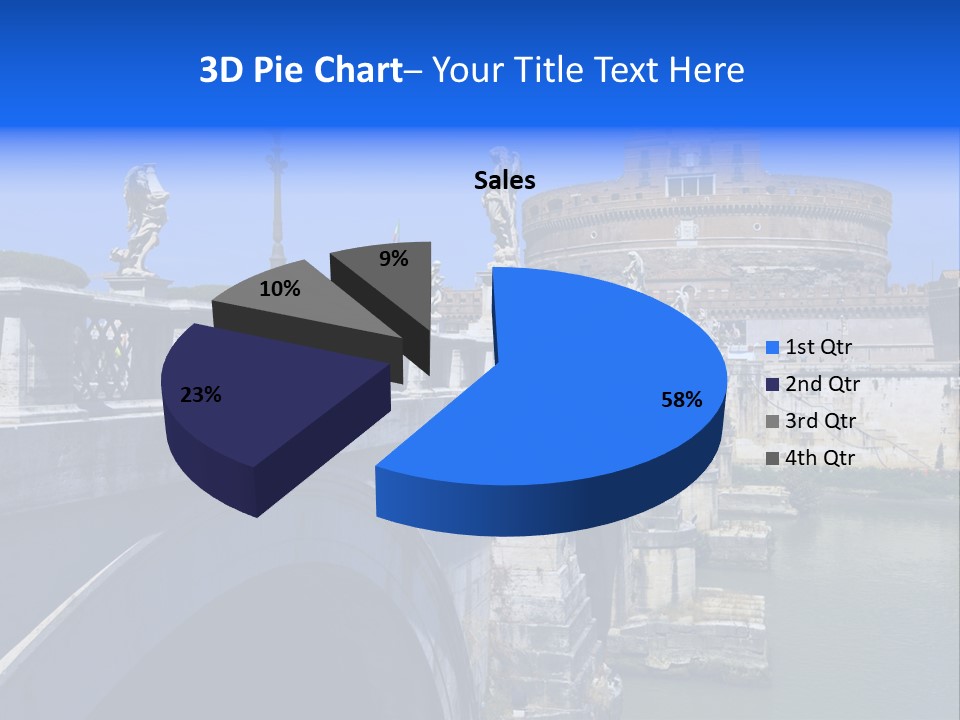 Ancient Monument Statue PowerPoint Template