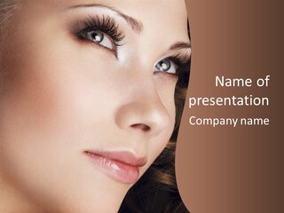 Blue Perfect Female PowerPoint Template