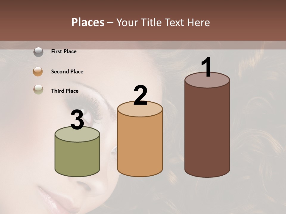 Brown Eyes Long PowerPoint Template
