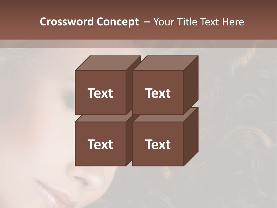 Brown Eyes Long PowerPoint Template
