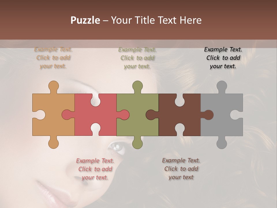 Brown Eyes Long PowerPoint Template