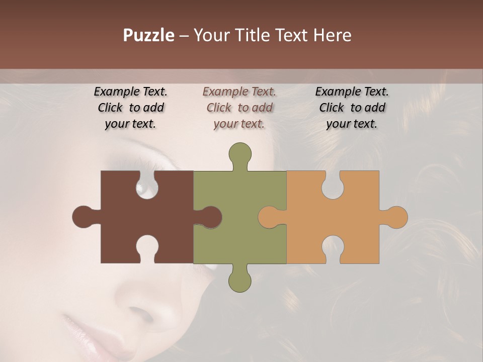 Brown Eyes Long PowerPoint Template