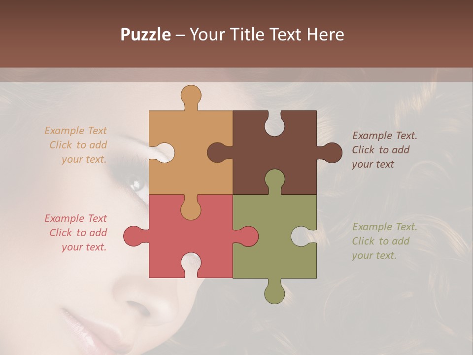 Brown Eyes Long PowerPoint Template